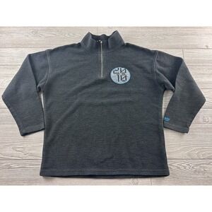Green Brand Sundance Film Festival 2010 Quarter Zip Fleece Pullover Black Large